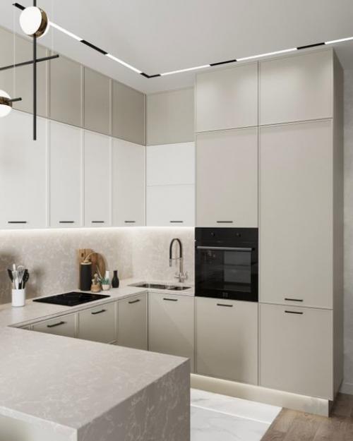 Квартира с нестандартной планировкой кухни - гостиной заставила поломать голову. 04