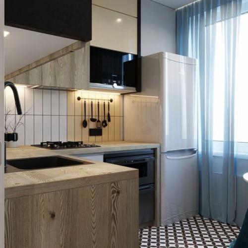 Пятничный разбор ответнавопросdesclub. Скажите, пожалуйста, как решить проблему размещения холодильника в кухне и его открывания? 03