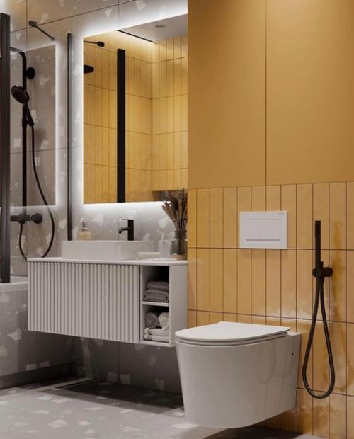 Стильный интерьер однокомнатной квартиры, площадью 45 кв. 09