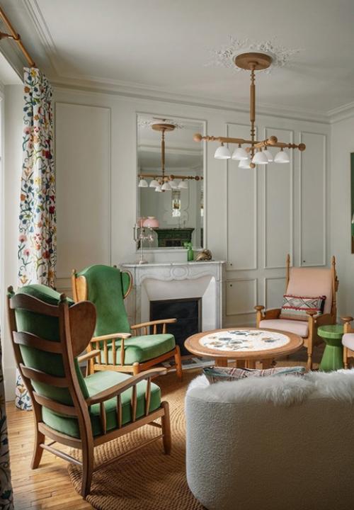 В Париже. Дизайнер интерьеров Джессика хельгерсон - дитя двух культур, ее отец - американец, а мать - француженка. 01