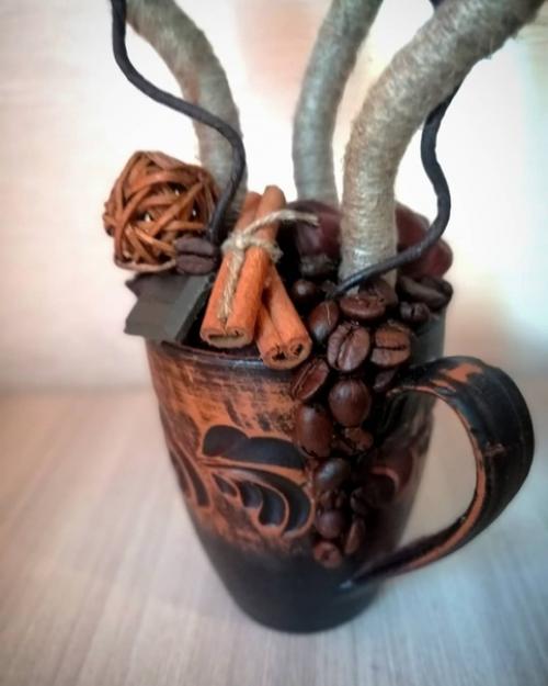 Топиарий Кофейное Утросочетает в себе аромат кофе, бадьяна, корицы. 01