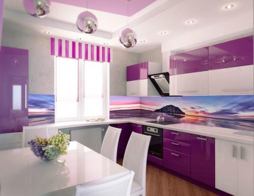 Фиолетовый цвет яркий и холодный, его нельзя использовать в интерьере. 03 Фиолетовый цвет яркий и холодный, его нельзя использовать в интерьере. 03
