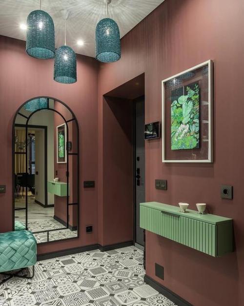 Самые вкусные сочетания цветов в холле от дизайнера Alina Gumm. 01