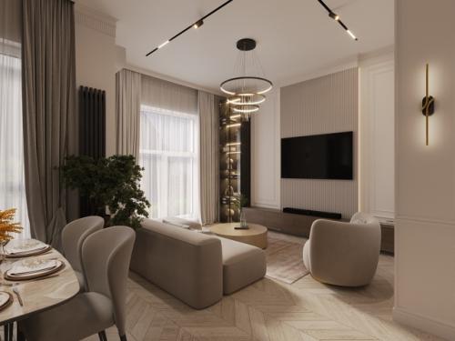 Дизайн интерьера квартиры в ЖК Пушкин. 05