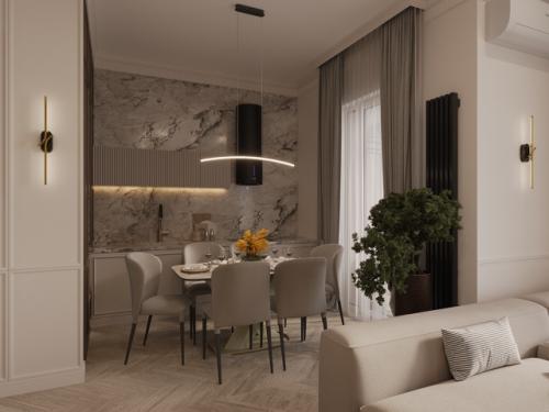 Дизайн интерьера квартиры в ЖК Пушкин. 04