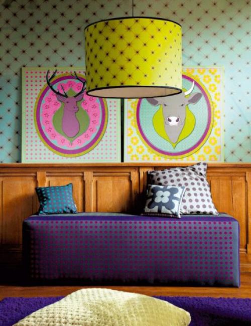 Кислотные тона - тур по дому в Лионе. 04