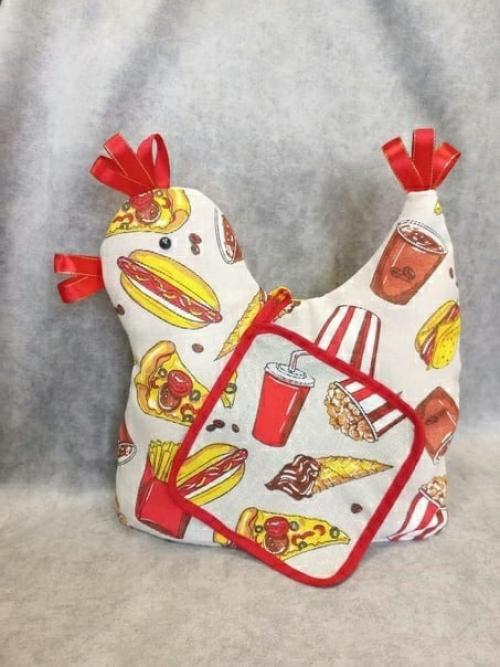 Наборы полотенец и фартуков Фаст - фуд. 06