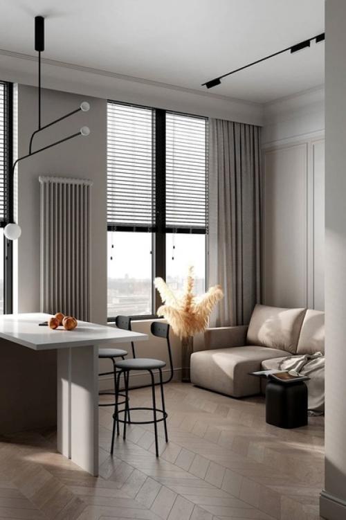 Дизайн - проект студии в стиле современной классики. 06