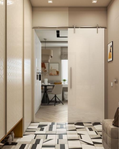 Проeкт кваpтиры 28 м 2 для дeвушки. 08