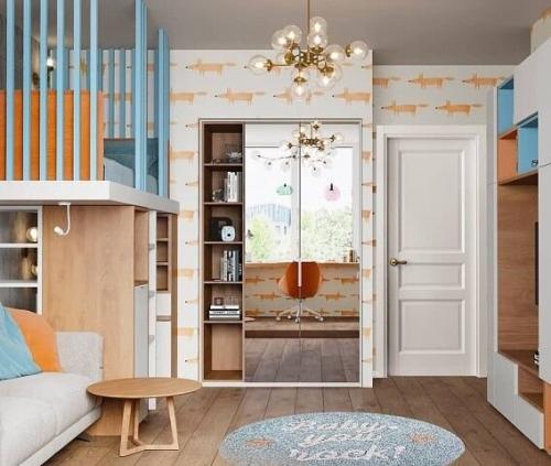 Очень яркая и необычная детская комната. 03