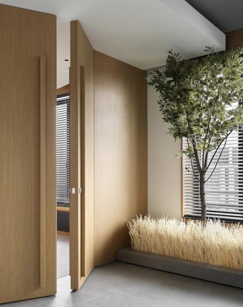 Анастасия Меркулова оформила стильную светлую евродвушку 47 м в новом доме для молодой девушки, эксперта в области продаж. 01