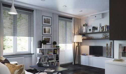 Обычно, при создании интерьера с открытой планировкой, дизайнер старается отделить спальню от всего остального пространства. 01