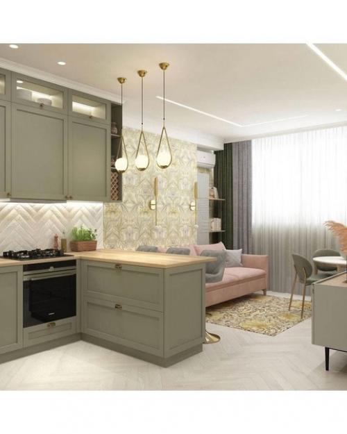 Стильный вариант обустройства квартиры в современном стиле. 06