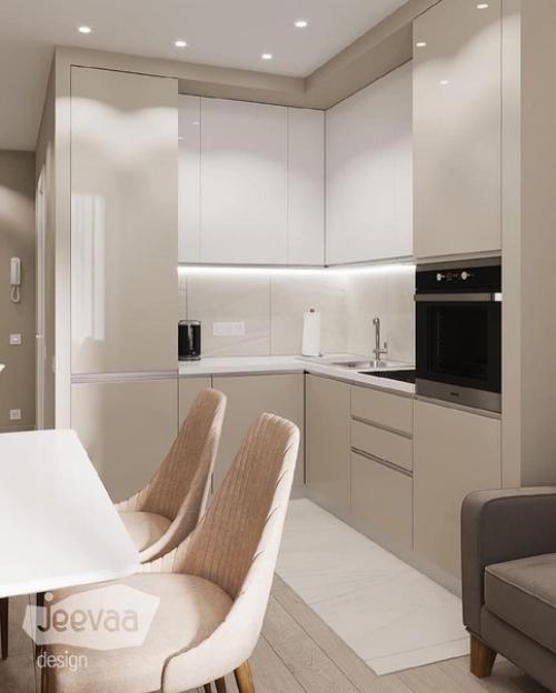 Два варианта обустройства кухни - гостиной. 02