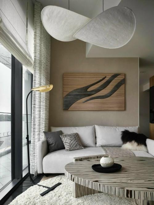 Водная гладь, березы и кот по кличке Марсель: квартира с террасой в Москве. 01