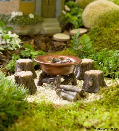 Миниатюрные скульптуры для волшебного сада. 04
