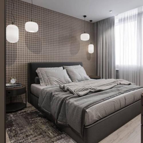 Интерьер 2 х - комнатной квартиры в тёмных тонах. 06