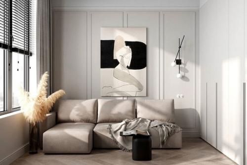 Дизайн - проект студии в стиле современной классики. 01