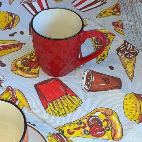 Наборы полотенец и фартуков Фаст - фуд. 03