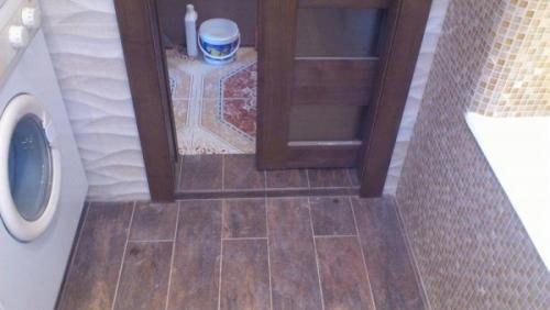 Как выполнить правильный переход между ванной комнатой и коридором. 01