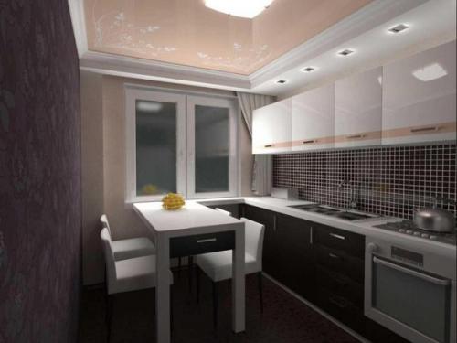 Как обустроить маленькую кухню? 01