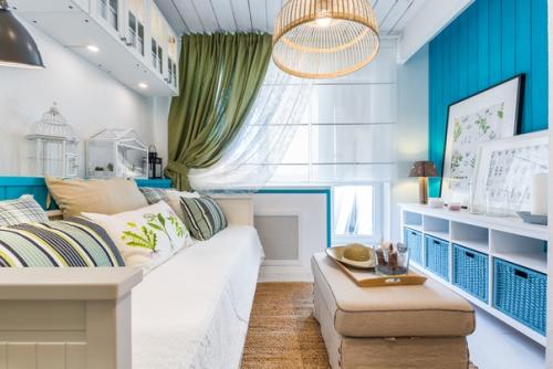 Пример обустройства гостиной - спальни из тв - программы Школа Ремонта. 02