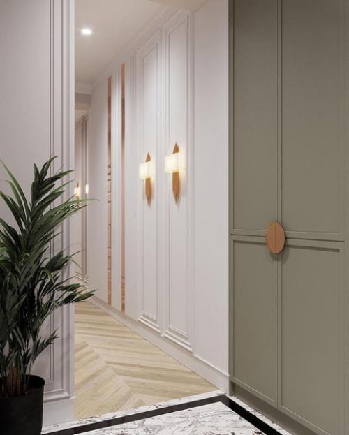 Шикарный интерьер прихожей. 03