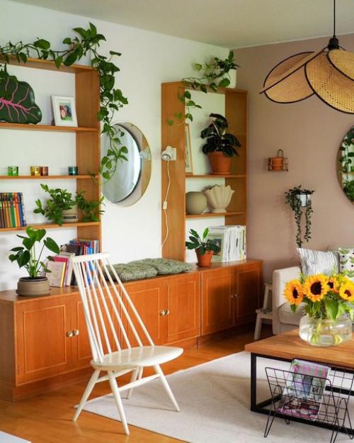 Яркий финский дом с теплой, уютной атмосферой и винтажной ретро - мебелью. 02