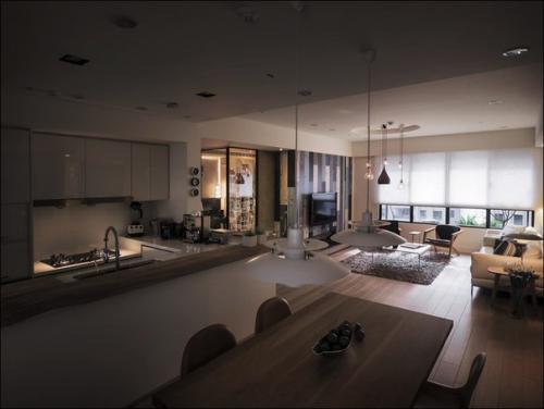 Теплый деревянный дом на Тайване с красивым и уютным уголком для чтения. 06