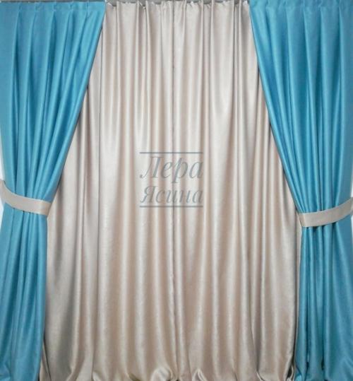 Комплект в спальню в красивых оттенках - жемчужно - бежевый и бирюза для Наташи М, орда. 01