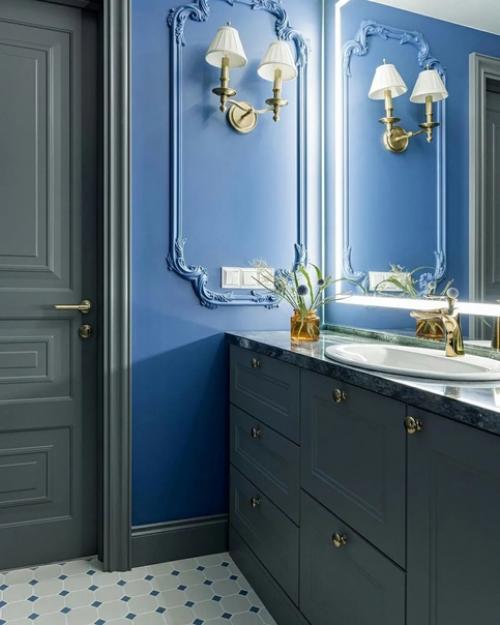 Дизайнер Тамила гидиева создала интерьер, использовав сложные оттенки. 02