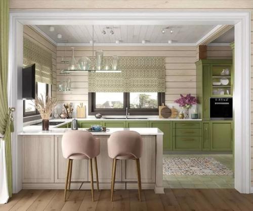 Интерьер загородного дома словно наполнен лёгким весенним воздухом - он свежий, светлый и очень уютный. 04