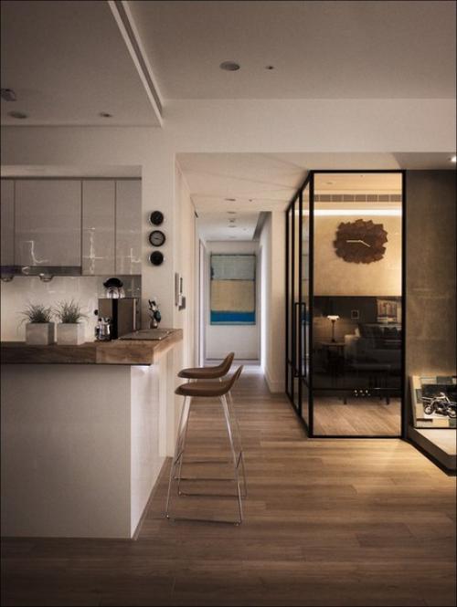 Теплый деревянный дом на Тайване с красивым и уютным уголком для чтения. 04