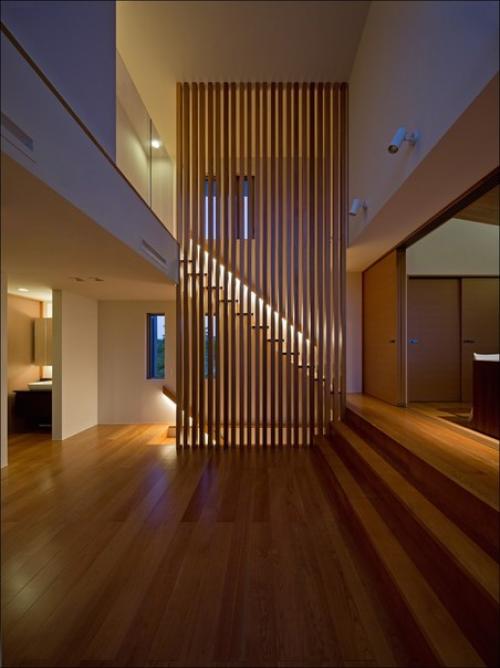 Деревянные ламели в домах и квартирах. 09