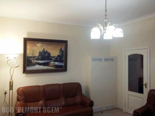 Косметический ремонт гостиной комнаты 19 кв. 02
