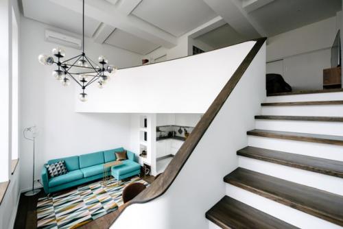 Двухуровневая квартира в Москве от Buro5. 01