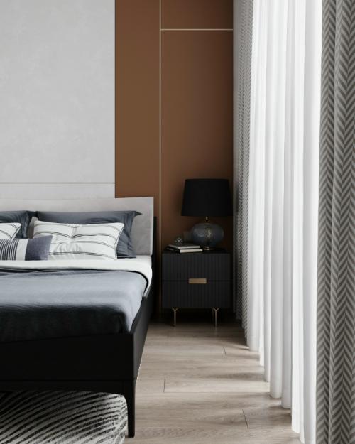 Проект однокомнатной квартиры 44, 6 м 2 в ЖК премиум - класса Slava в Москве. 07