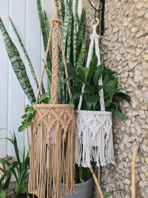 Подвесные кашпо в технике макраме: создайте уют своими руками! 03
