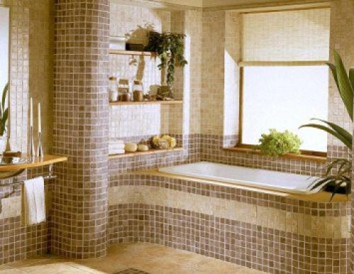 Окно в ванной комнате: дизайн и оформление. 06
