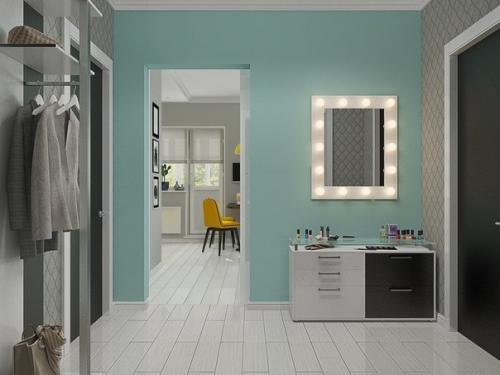 Квартира в мятном цвете может стать оазисом спокойствия и свежести. 05