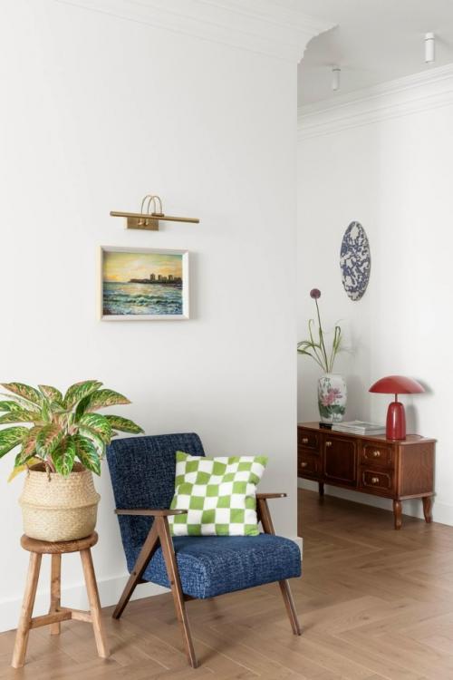 Реализованный интерьер квартиры, площадью 79. 04