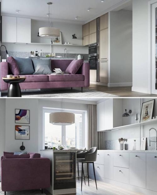 Однокомнатная квартира площадью 42 м 2. 02