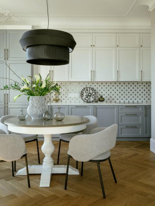 Дизайнер Тата шушнина создала светлое пространство в стиле современной классики - квартиру площадью 153 м в ЖК Серебряный Фонтан в Москве. 02