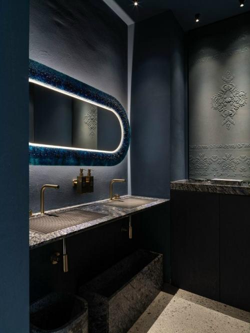 Этнические мотивы и минимализм объединились в интерьере ресторана татарской кухни в Казани. 02