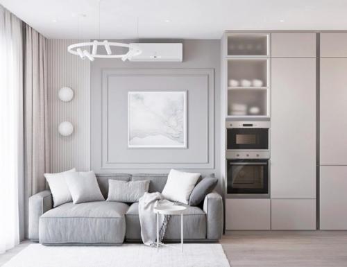 Нежный, женственный, очень уютный интерьер получился у нас в ЖК Речка. 06