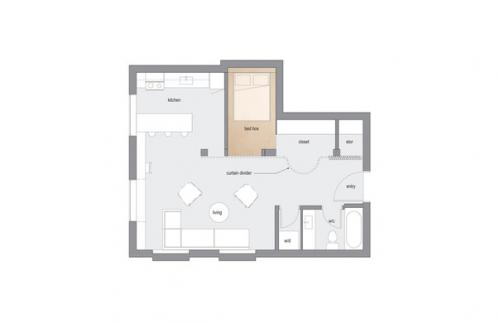 Квартира со встроенной спальней в Торонто. 08