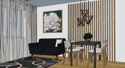 Поделюсь с вами одним простым, но очень интересным приемом - деревянные или металлические рейки в интерьере. 05