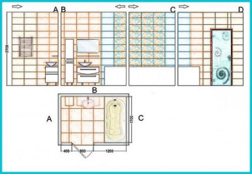 Расчет кафельной плитки. 02