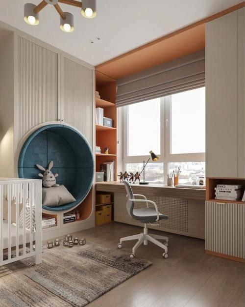 Грамотная планировка детской комнаты. 04