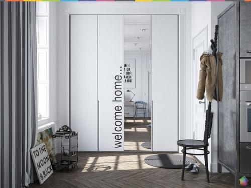 Промышленный скандинавский дизайн в интерьере двухкомнатной квартиры ч. 1. 09